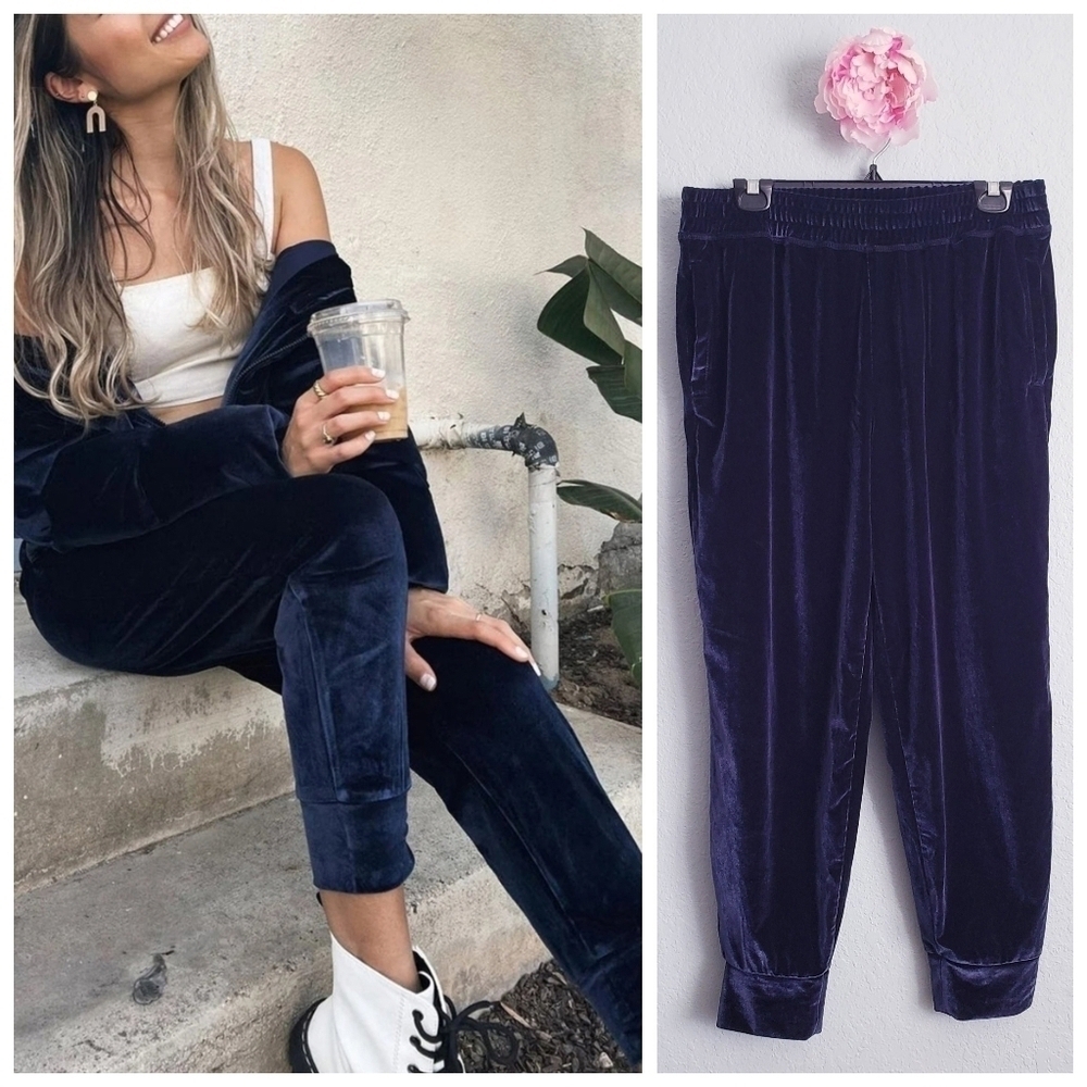 Fabletics Daria Velvour Jogger Navy Pants